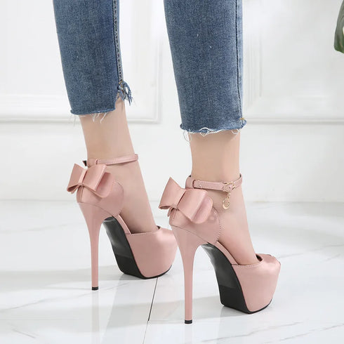 Elegant Peep Toe Platform High Heels Pumps for Women - Stylish Wedding Shoes with Stiletto Heels & Slingback Design Perfect for Brides and Special Occasions